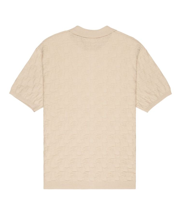 SIGHT TEXTURED KNIT POLO teg0