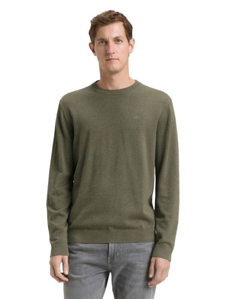 basic crewneck knit Pullover 39401