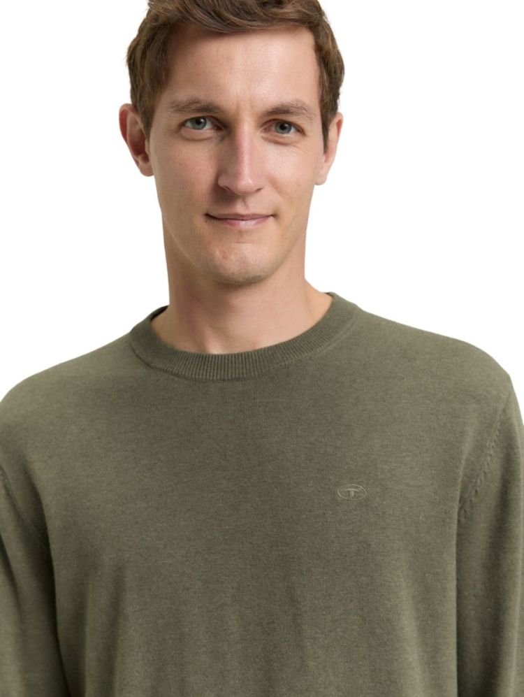basic crewneck knit Pullover 39401