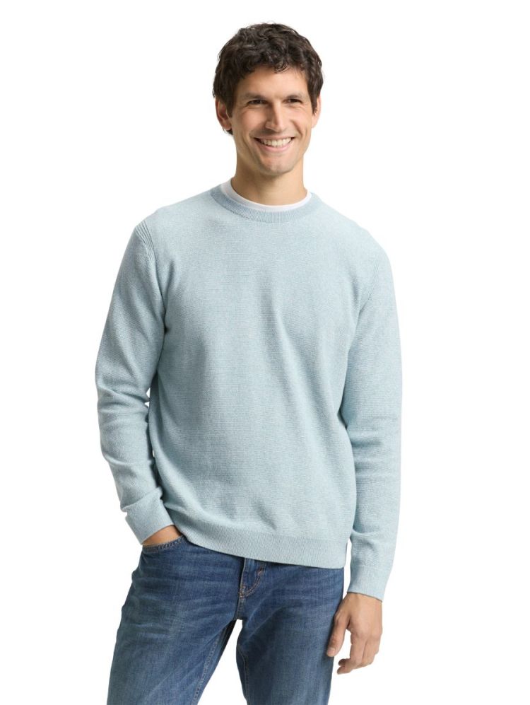 structured crewneck knit Pullo 39417