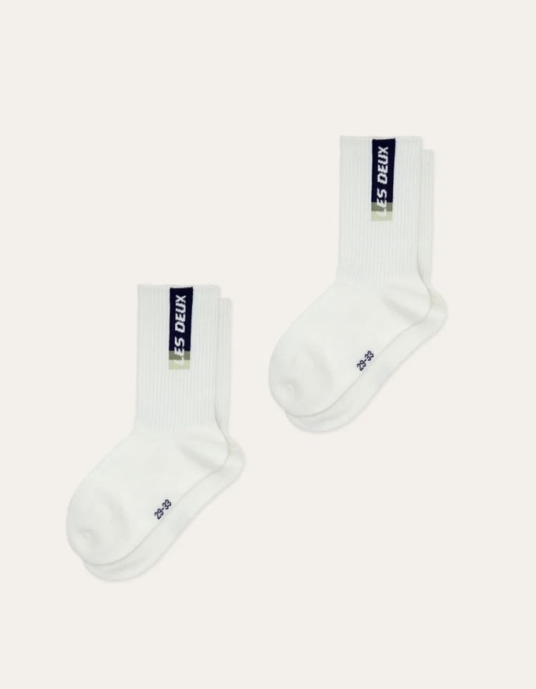 Sport Logo Socks 2-Pack KIDS white