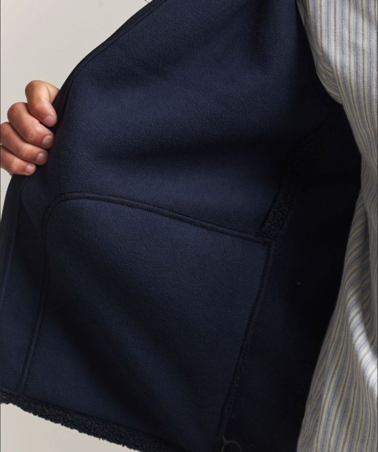 Patch Teddy Vest dk navy