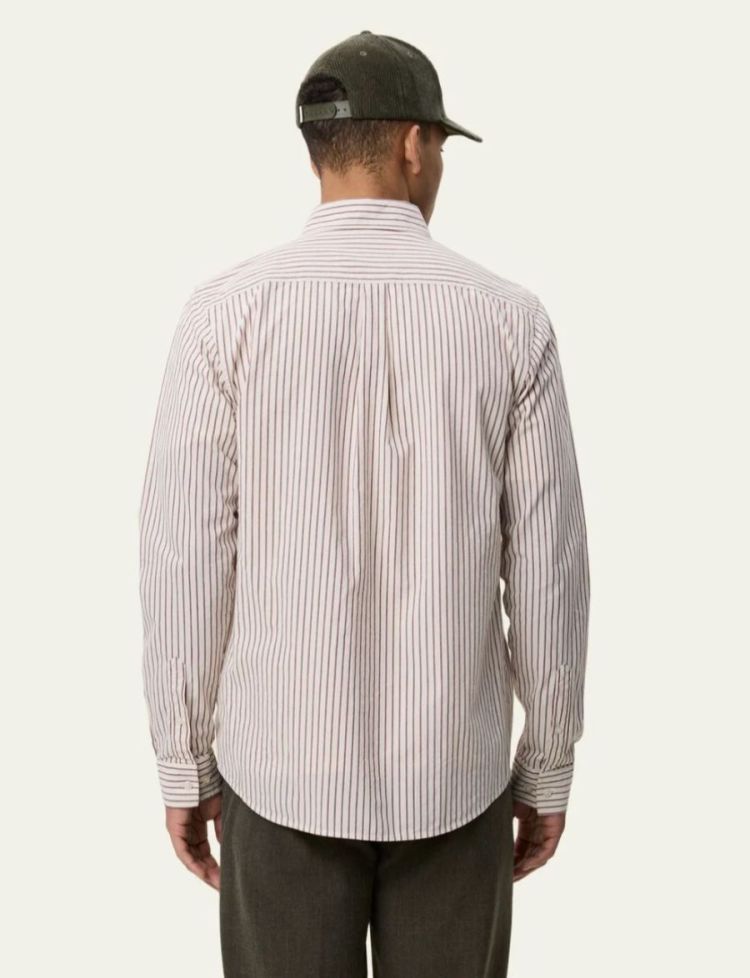 Light Oxford Striped Shirt chocolate truff