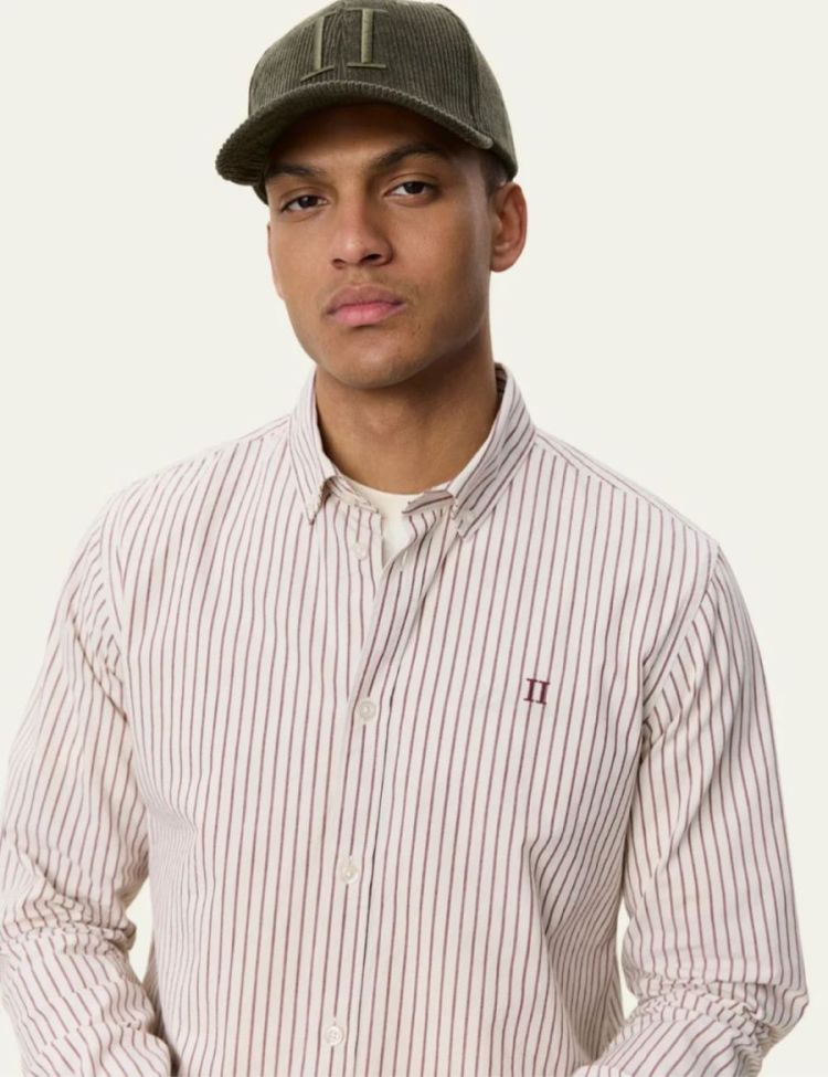 Light Oxford Striped Shirt chocolate truff