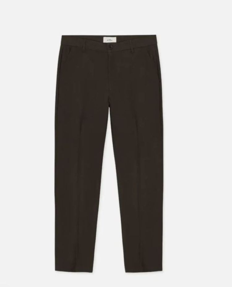 Brushed Twill Reg Suit Pants MOLé brown