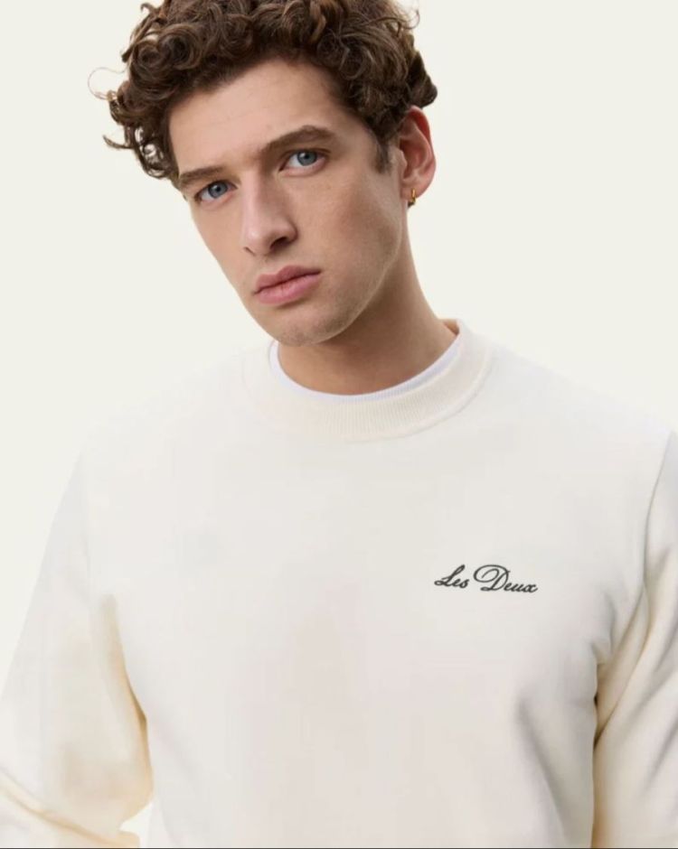 Signature Print Sweatshirt LT IVORY