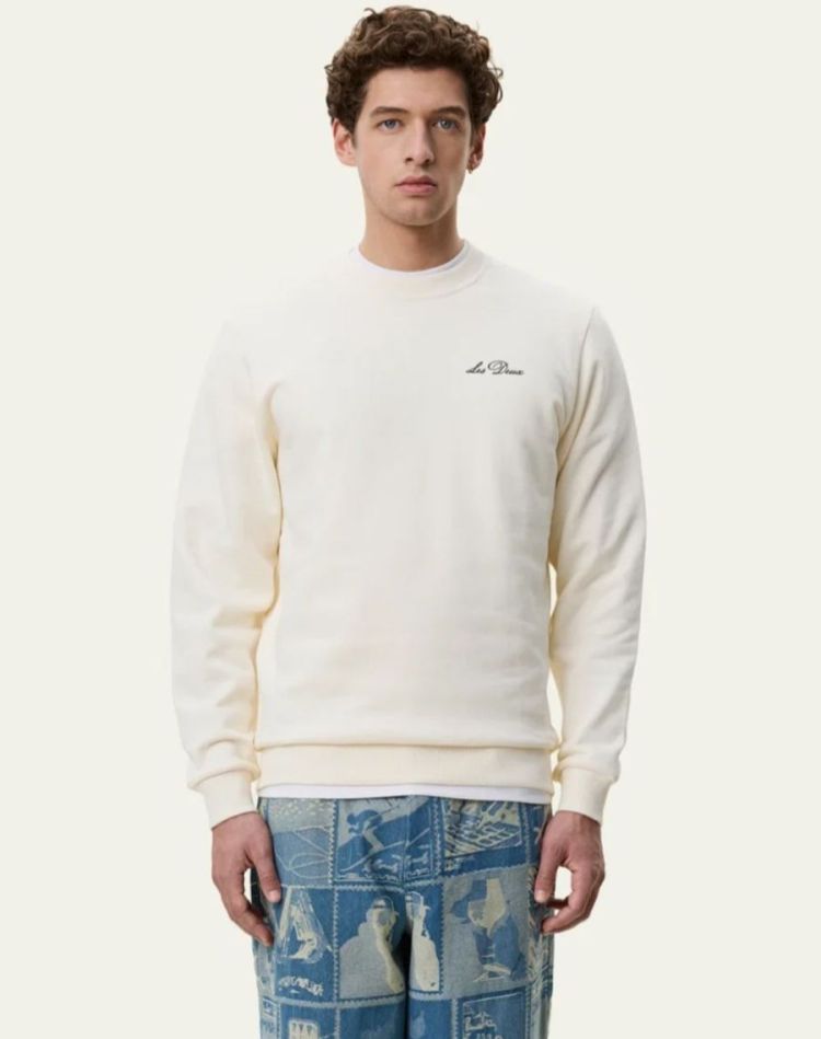 Signature Print Sweatshirt LT IVORY