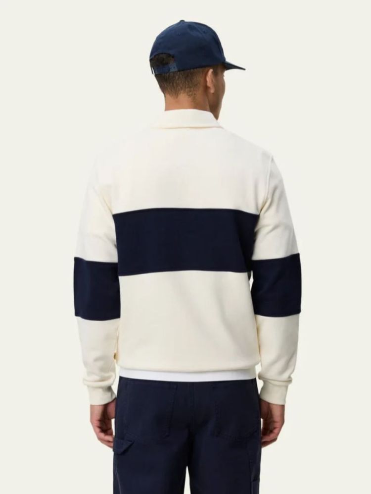 Zipper Rugby Sweatshirt IVOry