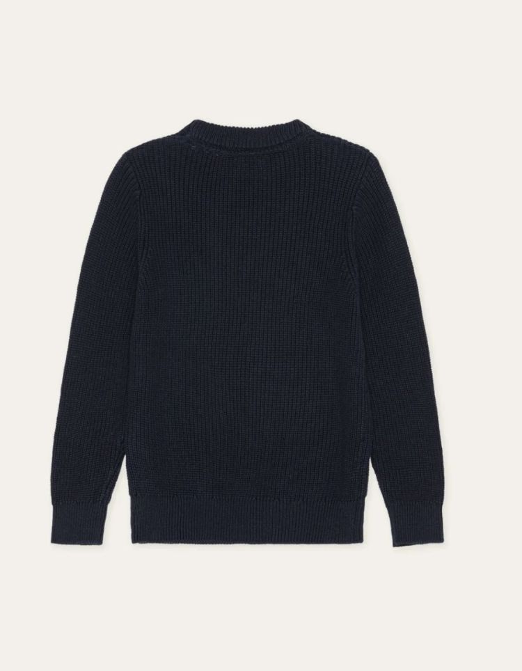 Rib Crewneck Knit KIDS DK NAVY