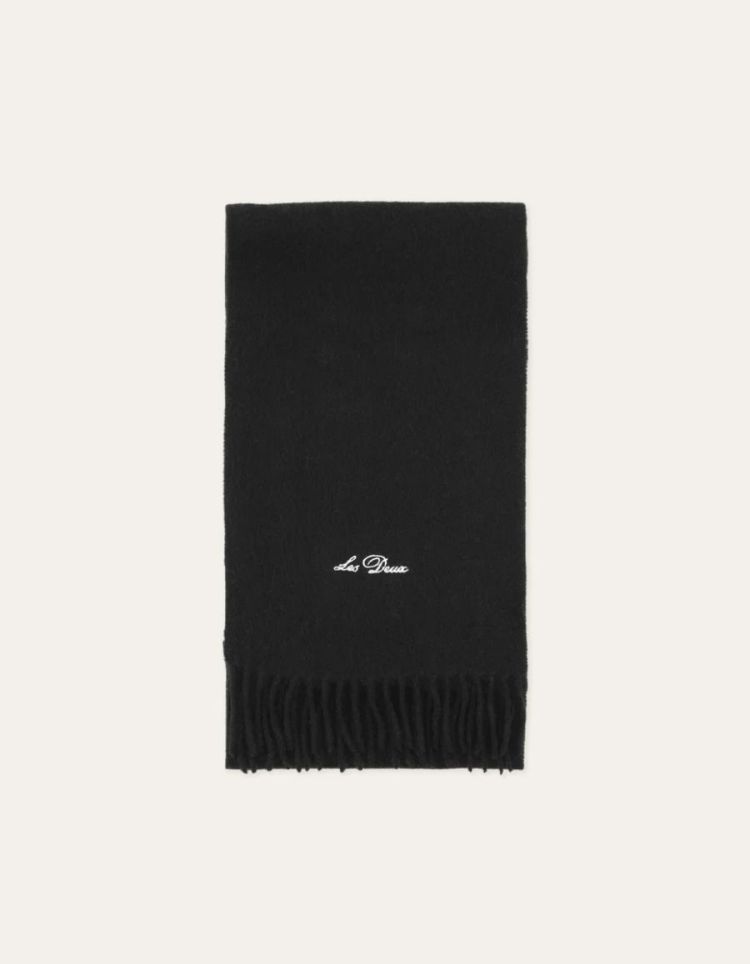 Signature Solid Scarf KIDS BLACK