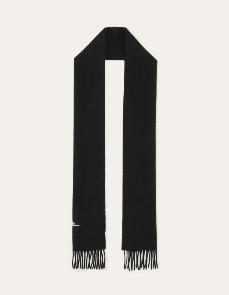 Signature Solid Scarf KIDS BLACK