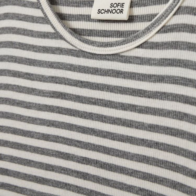 NATALIASY RIB T-SHIRT grey str 8048